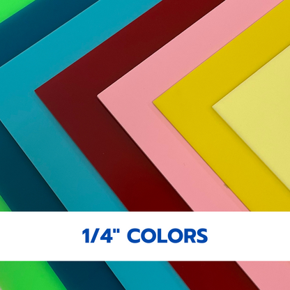 Colored Cast Acrylic Sheets | 1/4" | 48" X 96"