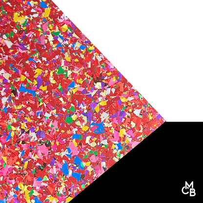 Chunky Flake Glitter Cast Acrylic Sheets | 1/8" | 24" X 40"