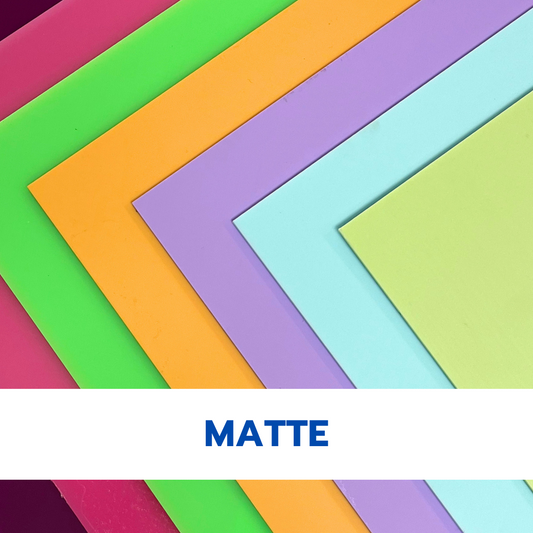 Matte Pastel & Neon Cast Acrylic Sheets | 1/8" | 48" X 96"