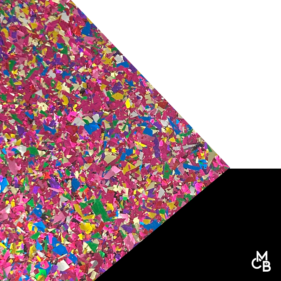 Chunky Flake Glitter Cast Acrylic Sheets | 1/8" | 24" X 40"